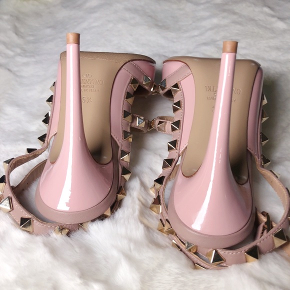 ❤️SOLD❤️Valentino rockstud pink slingbacks 35.5 - Picture 6 of 7